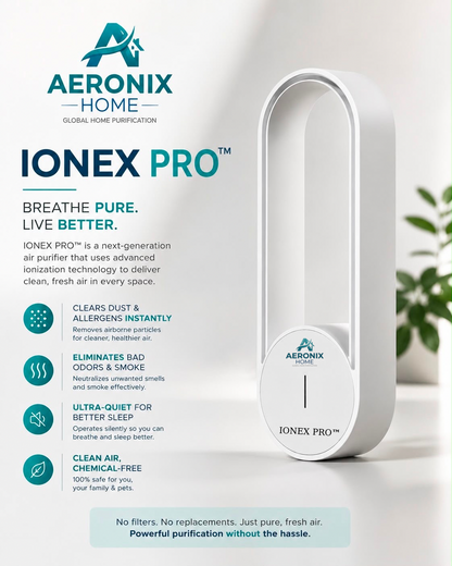 Aeronix Ionex™ Pro - Portable Negative Ion Air Purifier